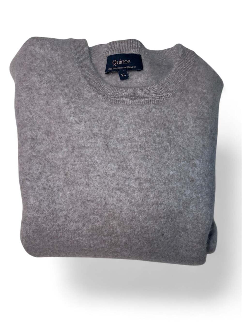 Quince 100% Mongolian Cashmere Crewneck Sweater Women’s XL Tan - Picture 6 of 7
